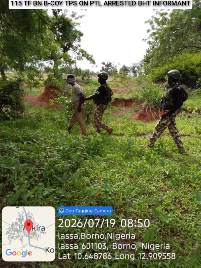Suspected foreign terrorist fighter arrested in Borno