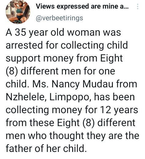 South African woman reportedly 