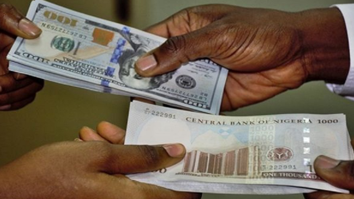 Today's US dollar to Nigerian naira exchange rate