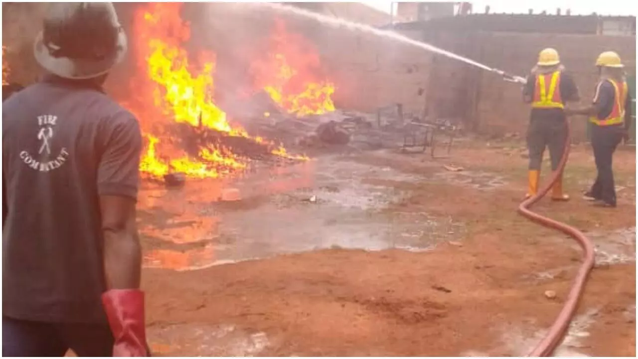 Properties worth millions destroyed as fire razes shops in Ibadan