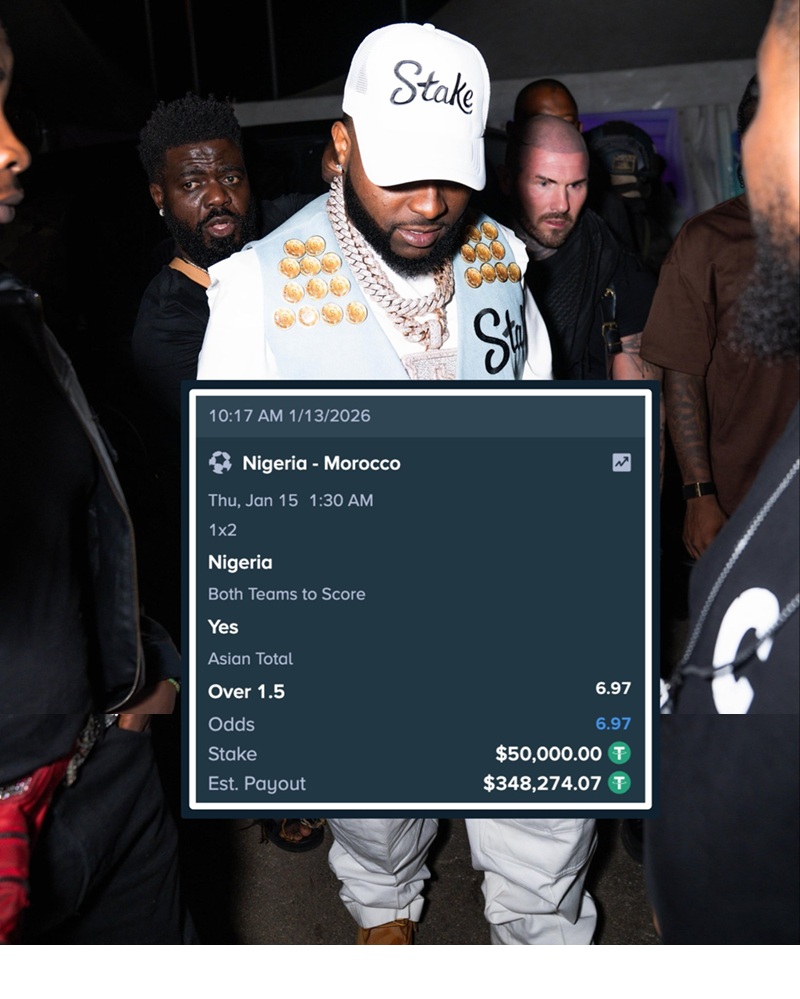AFCON 2025: Singer Davido loses N75m as Nigeria fails to defeat Morocco in Semi-Final clash