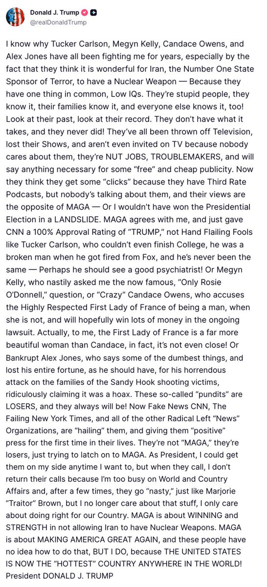 Trump slams MAGA allies Tucker Carlson, Megyn Kelly, Candace Owens