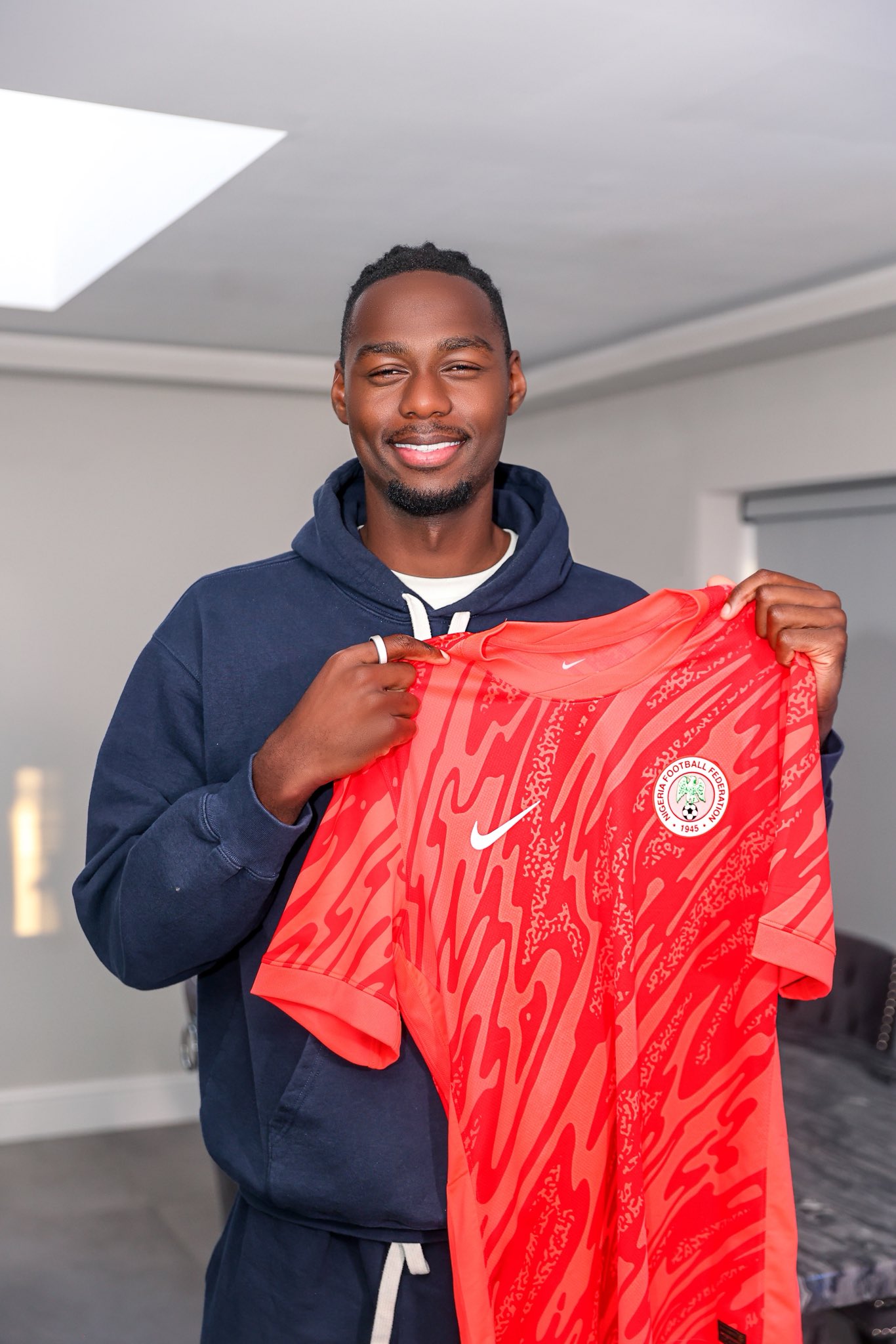 Super Eagles' new goalkeeper Arthur Okonkwo unveiled after switching his international allegiance to represent Nigeria