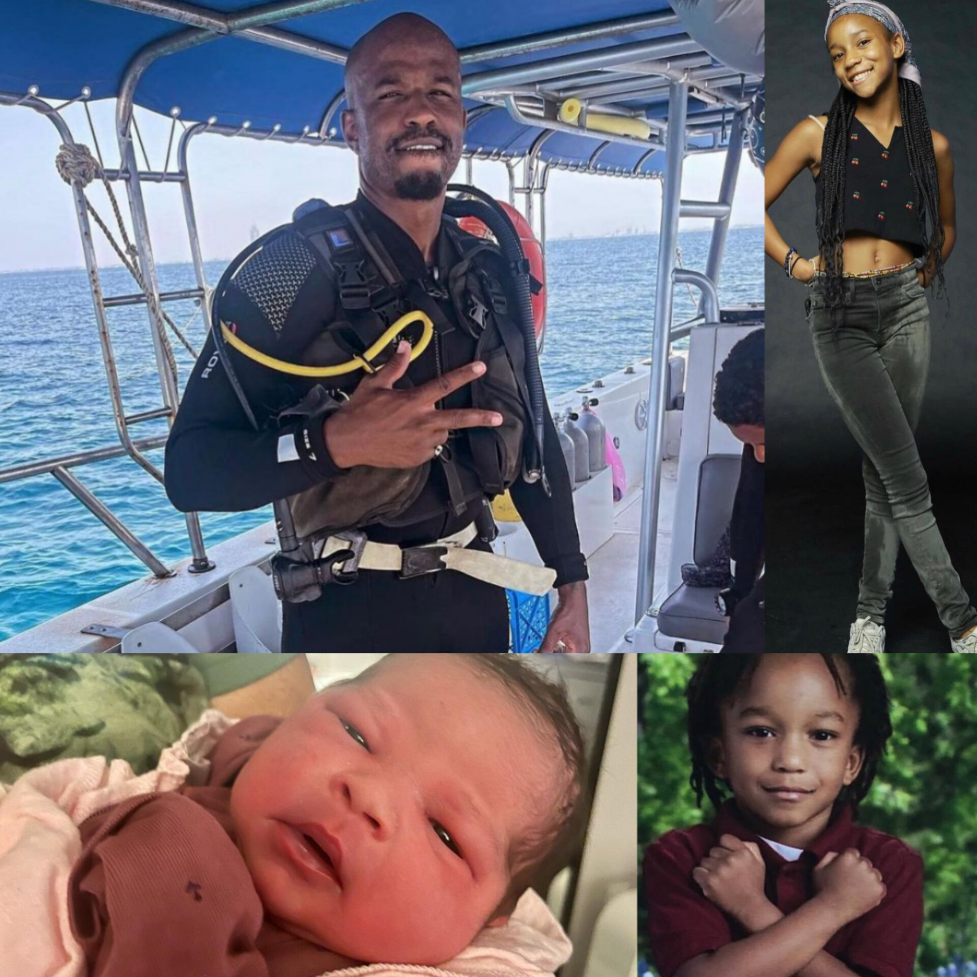 Avengers & Black Panther actor Taraja Ramsess & his three children k