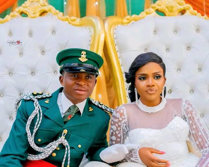 Photos from April 2025 wedding of Nigerian Army doctor who d!ed after his wife allegedly set him ablaze