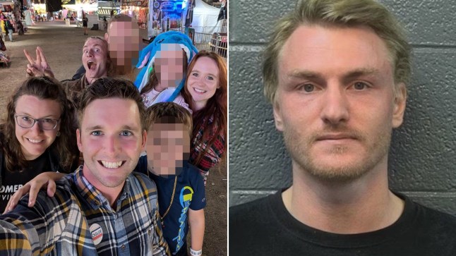 British man, his wife and her alleged US politician lover pictured before he ?set him on fire for affair?