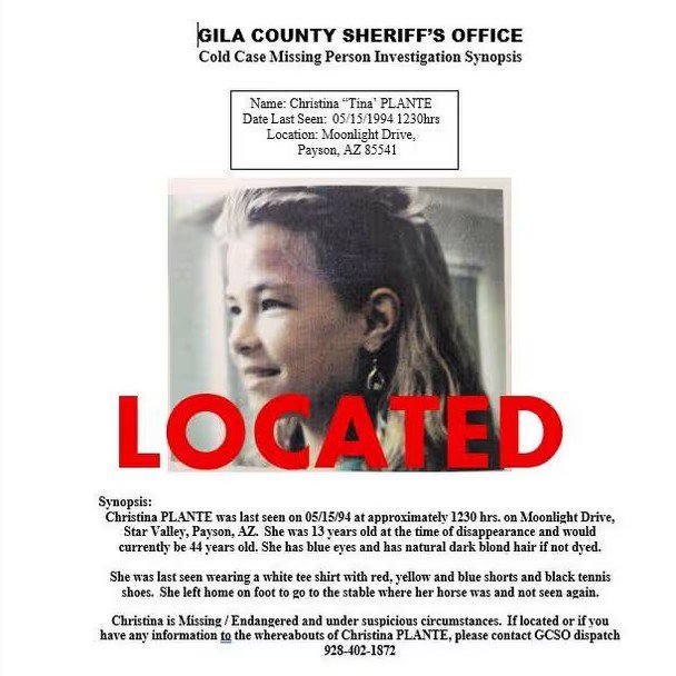 Girl, 13, who disappeared without a trace in 1994 is found alive 32 years later