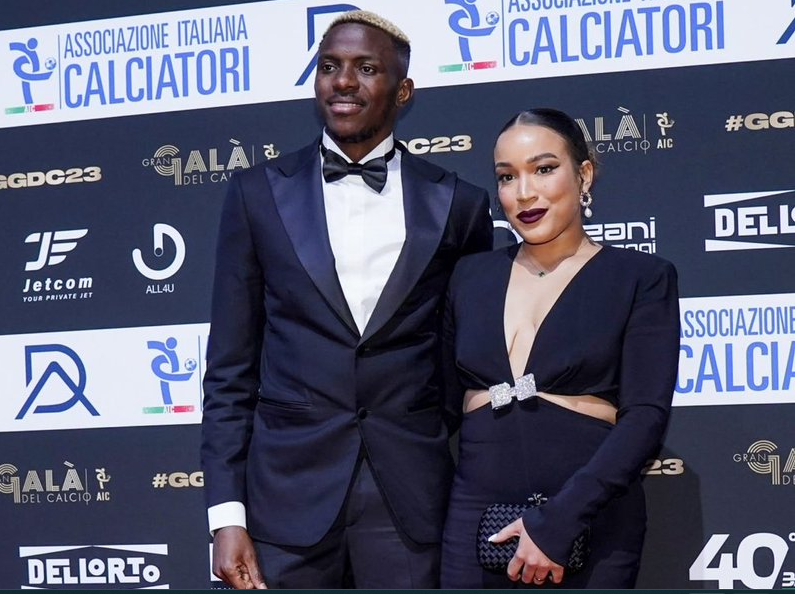 Beautiful photo of Victor Osimhen & partner 