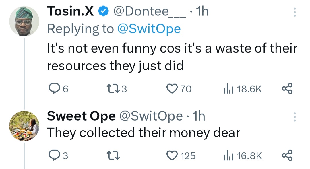 Woman calls out eatery online after she ordered 3 pieces of yam and each piece was served in a different take away pack