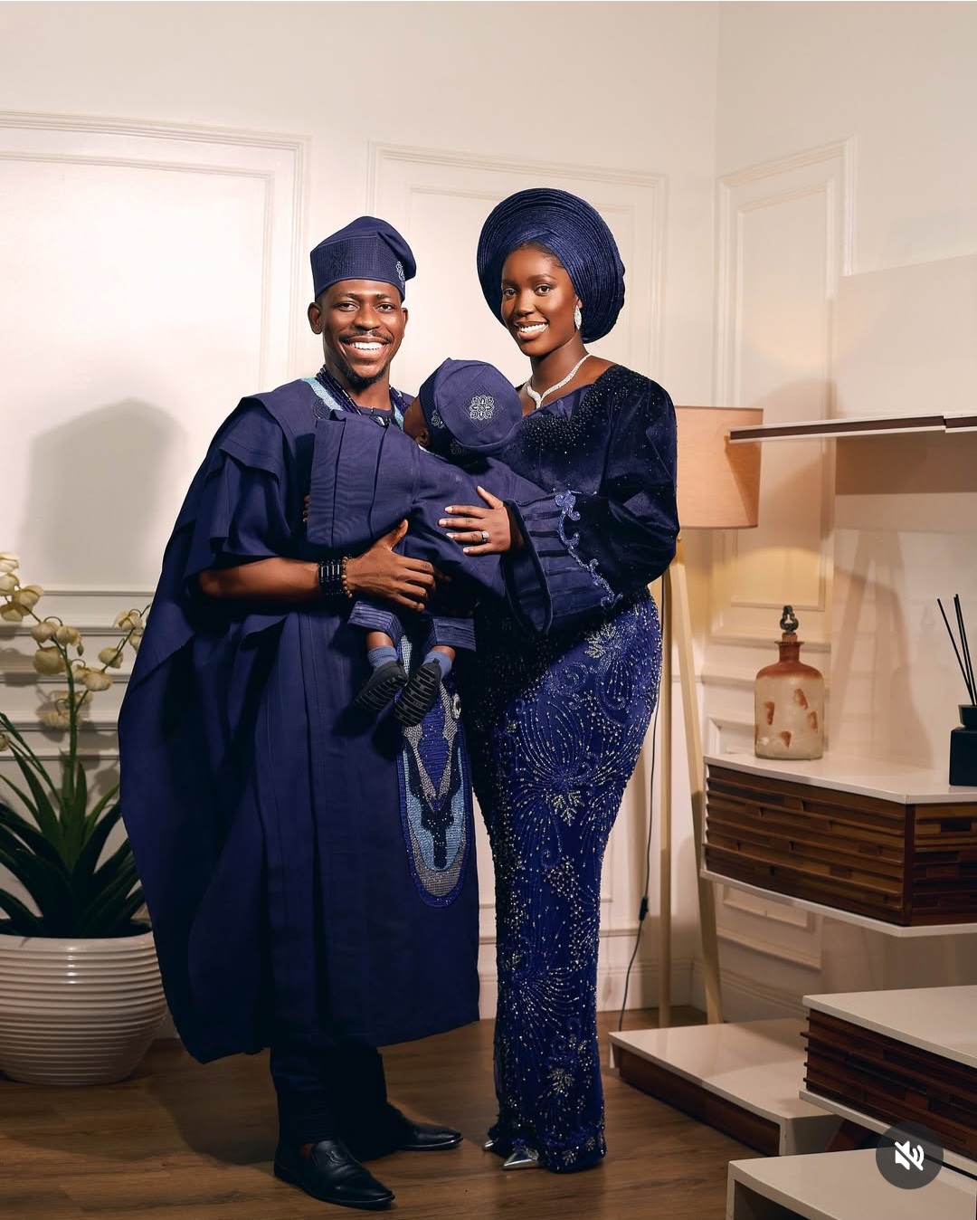 Singer Moses Bliss and wife Marie Bliss dedicate their son in church (photos/video)