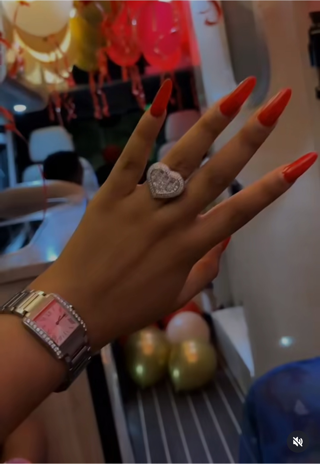 Ned Nwoko gifts wife Regina Daniels massive ring on her birthday to replace missing wedding ring (video)