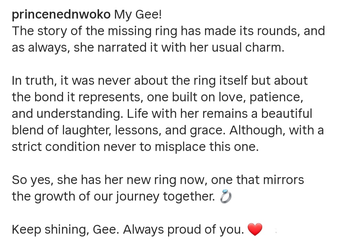 Ned Nwoko gifts wife Regina Daniels massive ring on her birthday to replace missing wedding ring (video)