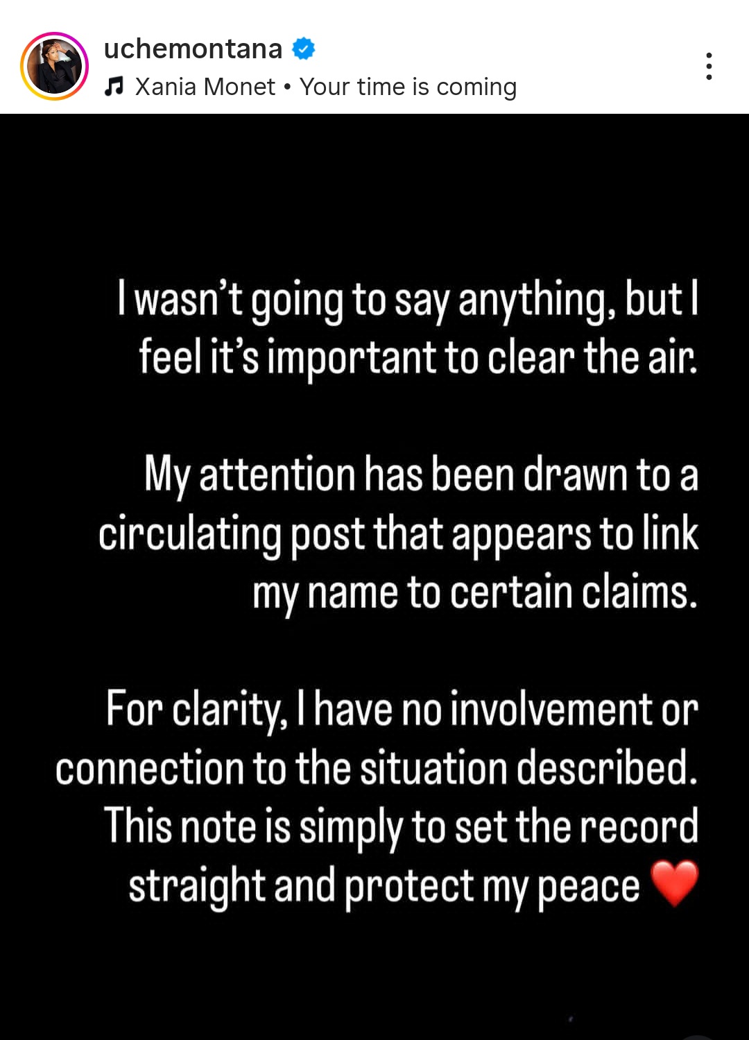 Actress Uche Montana reacts to Ned Nwoko's accusation that she's one of those who fuels Regina Daniels' drug addiction