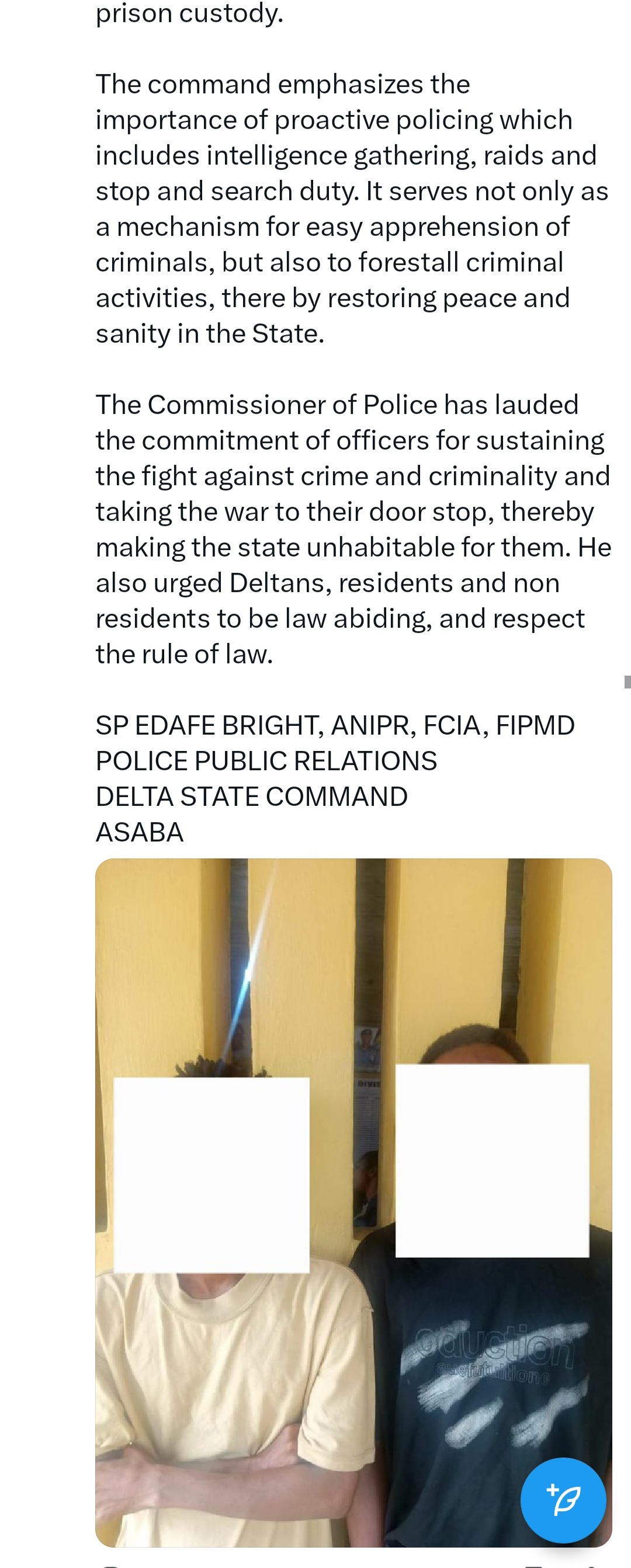 More suspects arrested over murdÂ£r of Ughelli monarch's brother in Delta