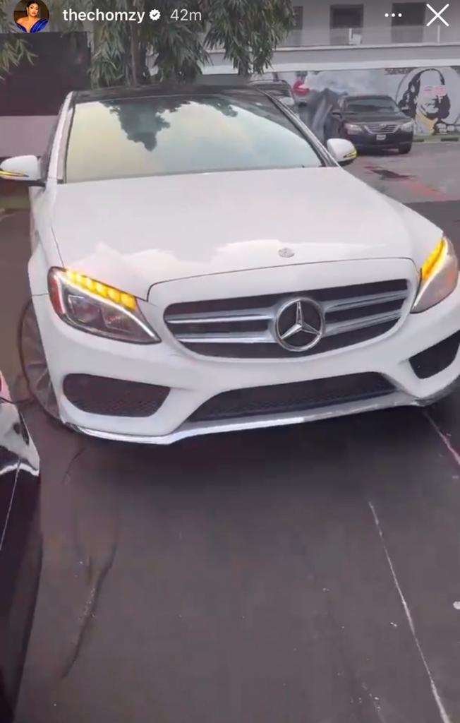 Naira rain as BBNaija?s Chomzy celebrated her birthday (video)