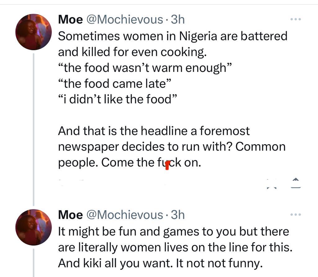 Lawyer, Moe Odele tackles newspaper after it published the story of woman who received financial rewards from Nigerians for waking by 4.50am to cook for her husband