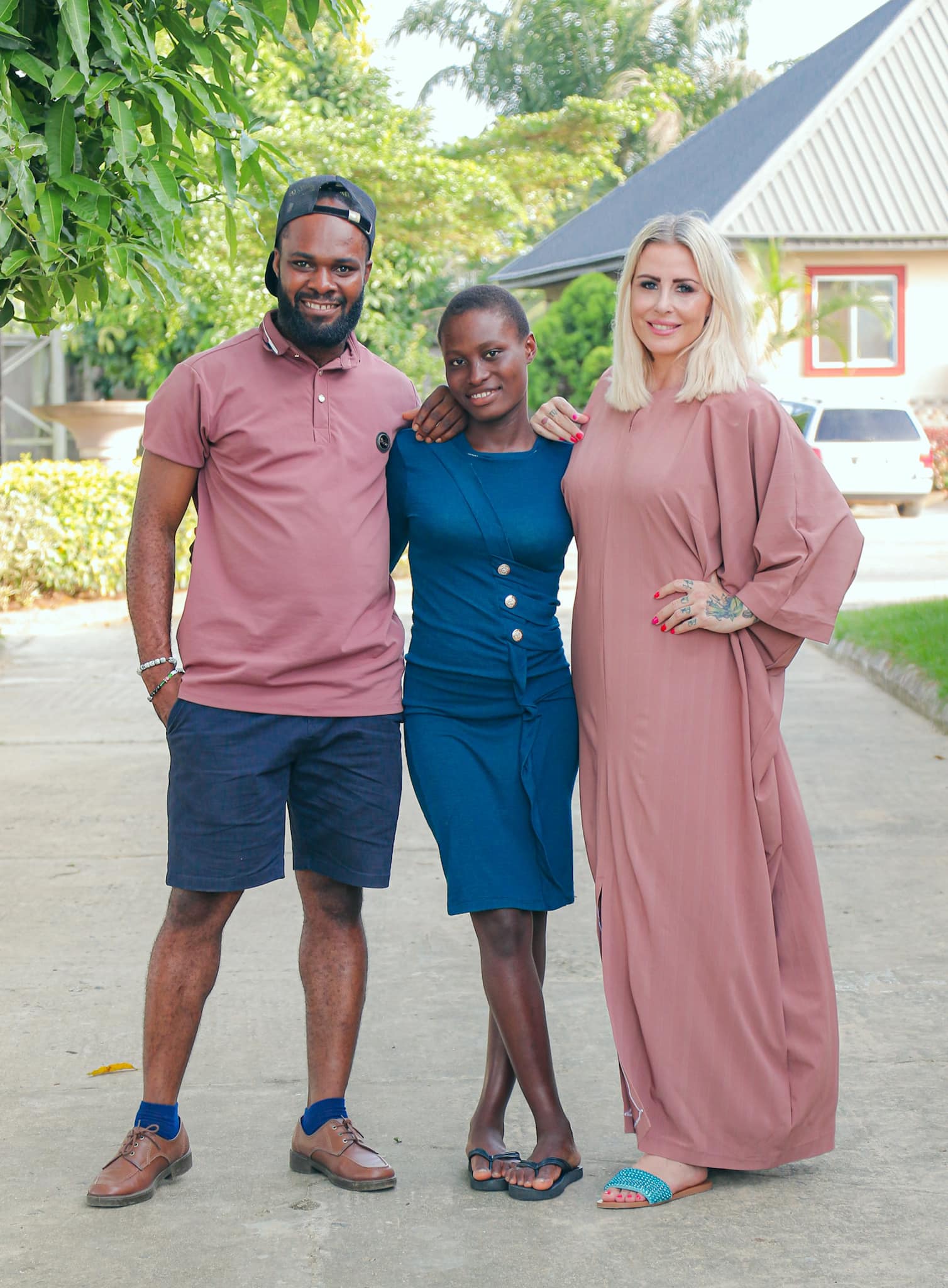 Danish aid worker, Anja Ringgren Lov�n celebrates young girl rescued 10 years ago after being branded a witch and abandoned by her family in Akwa Ibom