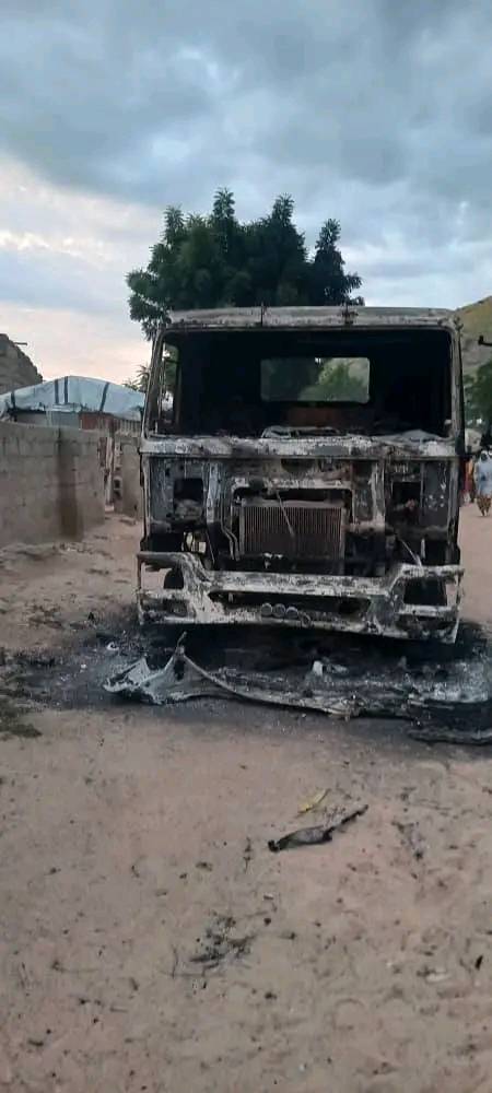 Boko Haram terrorists k!ll three, set palace, houses and vehicles ablaze in Borno