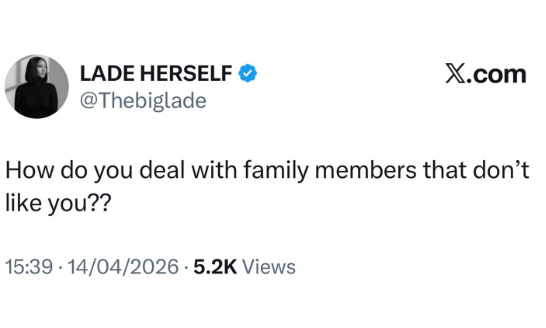 Lady sparks debate after asking how one can deal with family members who donât like them