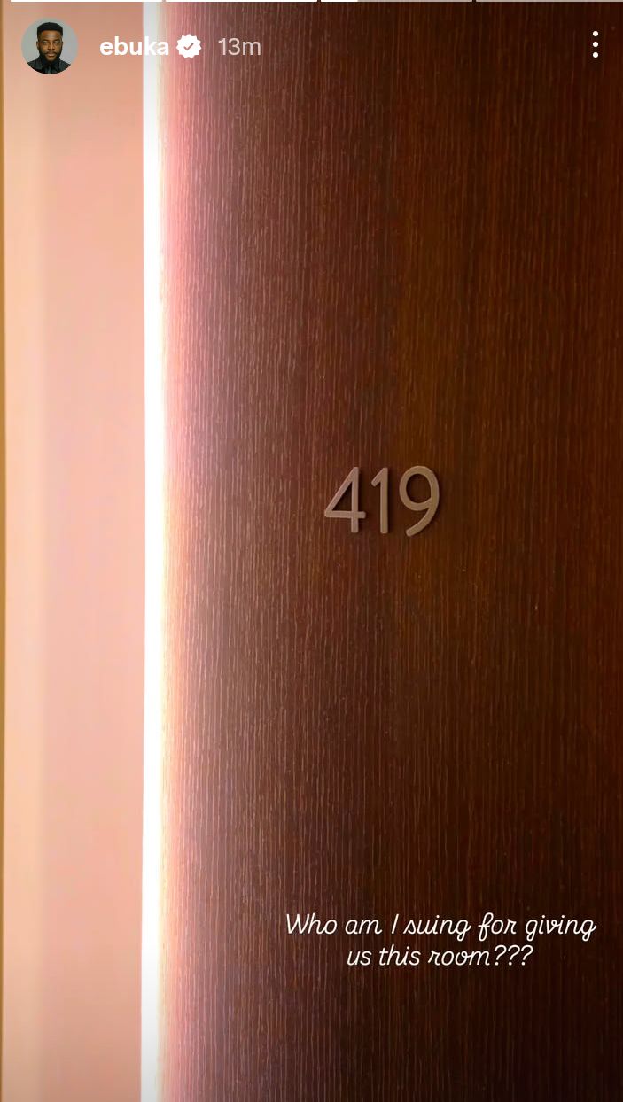 Ebuka Obi-Uchendu reacts after being given hotel room with number â€œ419â€  Italy