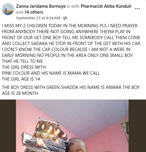 Two children of Governor Zulum