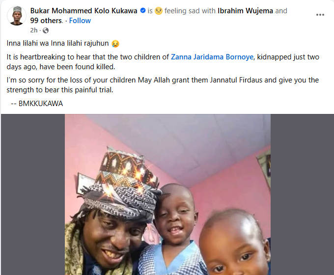 Two children of Governor Zulum