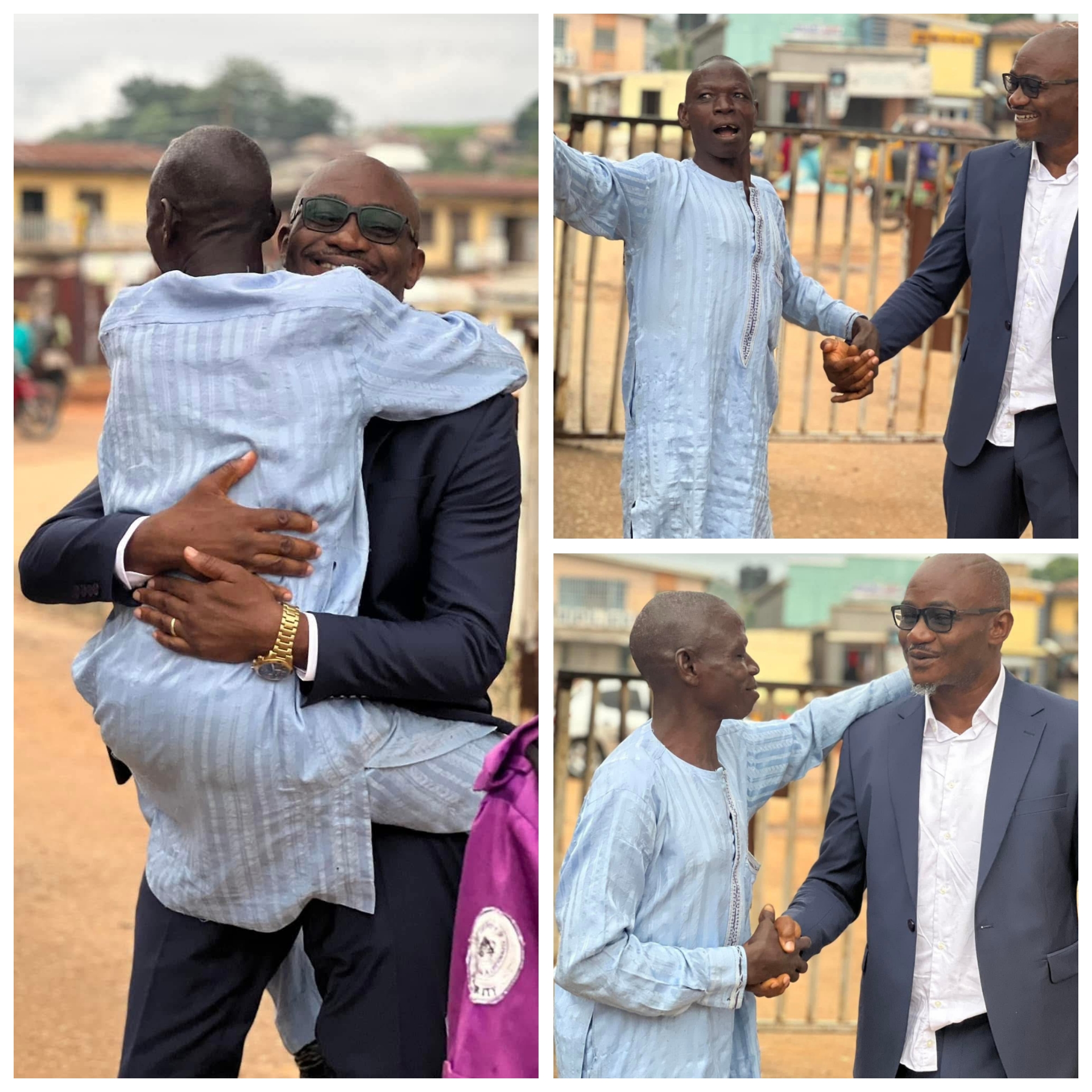 Heartwarming moment FUTMinna security man reunited with a former student after 22 years