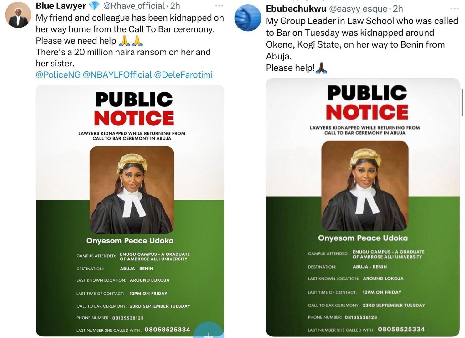 Friends raise alarm over lawyer who was 