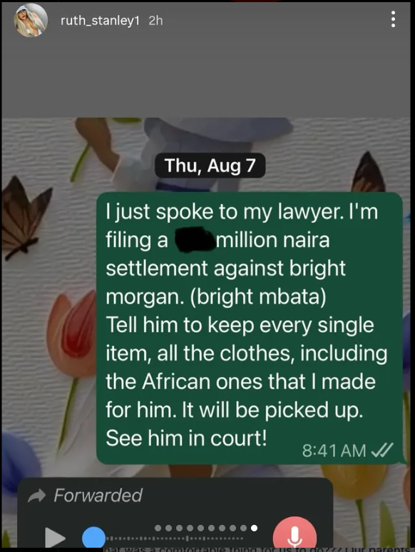 ?He?s opened a can of worms? ? Ex BBN star Bright Morgan?s ex-girlfriend finally speaks, promises more revelations