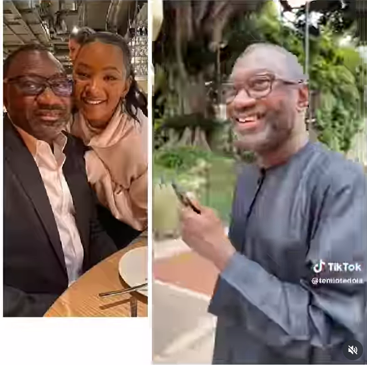 I sleep for a living - Billionaire businessman, Femi Otedola, says after his daughter Temi asked what he does for a living