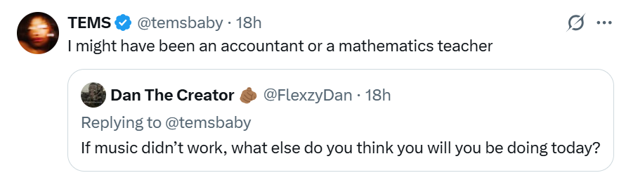 Singer Tems reveals the career she would have chosen if music didnâ€™t work out