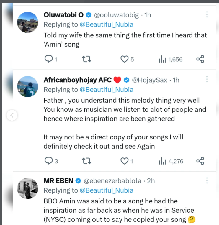 Veteran singer Beautiful Nubia accuses Yinka Ayefele and BBO of copying his song melody