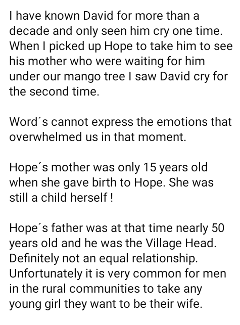 Akwa Ibom boy, Hope reunites with his mother seven years after he was branded a witch, stigmatized and left to starve to death