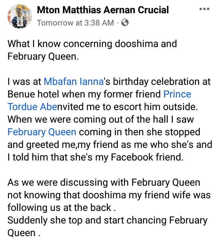 My husband slapped me at Benue Hotel because of you - Nigerian woman accuses lady of sleeping with her hubby