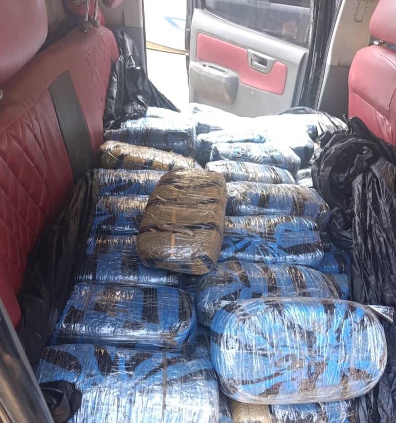 Two fake police officers arrested as troops intercept vehicles loaded with cannabis in Taraba