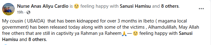 Lawyer and 16 other victims abducted from Niger State community on Independence Day regain freedom, one d!es in captivity