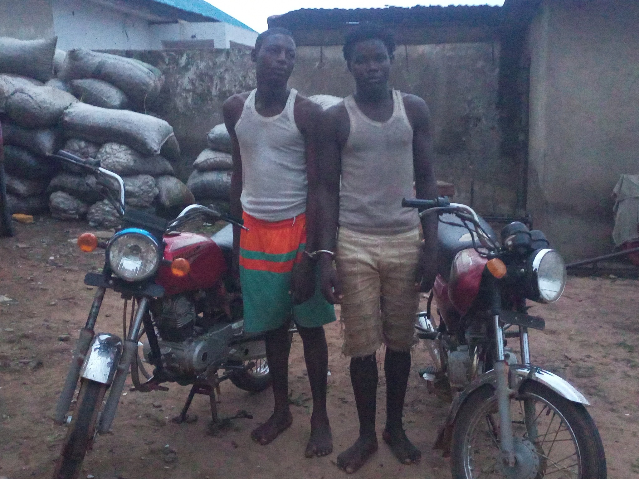 Two suspected criminals arrested with stolen motorcycles and charms in Niger state community