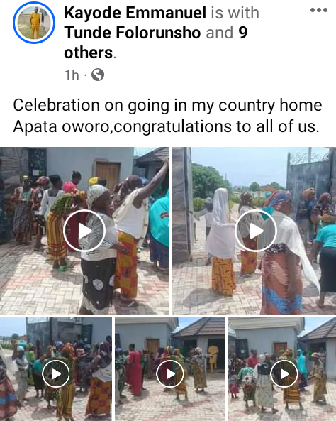 Jubilation as Kogi monarch?s wife delivers triplets after 17 years of waiting (videos)