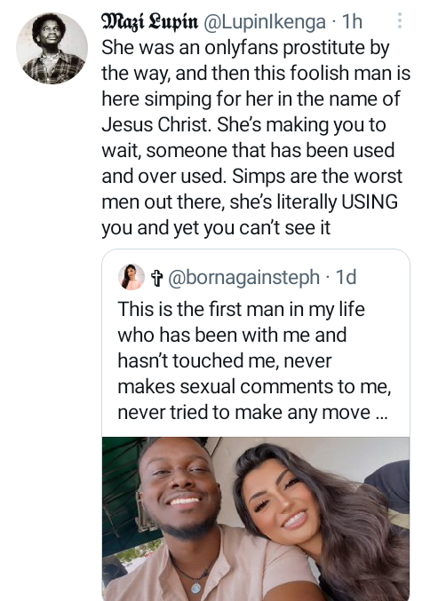 "He wants to honor and obey God" -  Born again Christian woman reveals her boyfriend hasn?t touched her