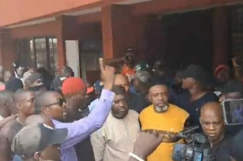 Chaos at PDP National Secretariat as party members fight over leadership position