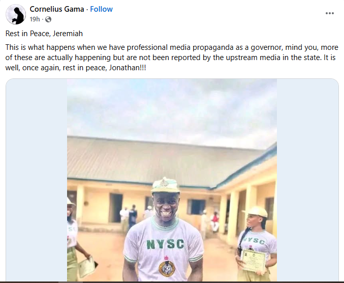 Bandits k!ll man in Kaduna two months after he completed NYSC