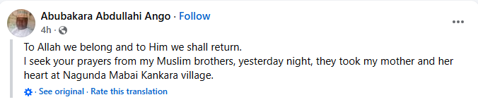 Bride injured, two k!lled and guests abducted as bandits attack wedding convoy in Katsina state