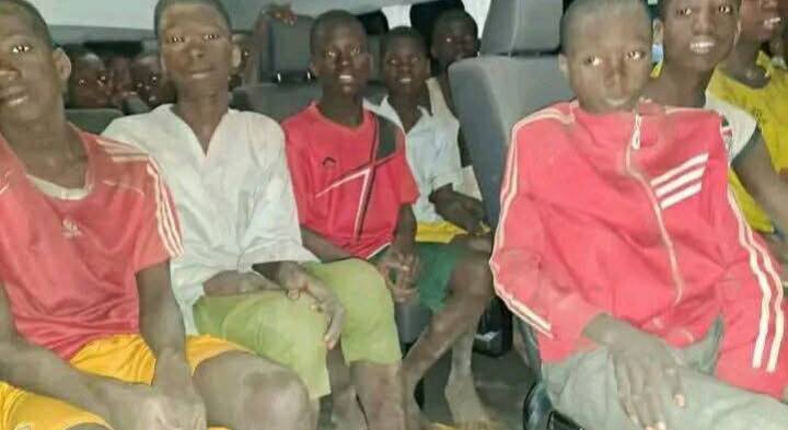 Niger State school abduction: Photos of rescued pupils and students