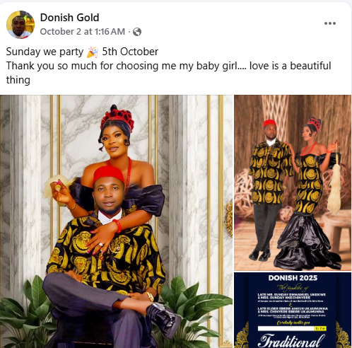 Nigerian woman d!es two days to her traditional wedding after complaining of chest pain