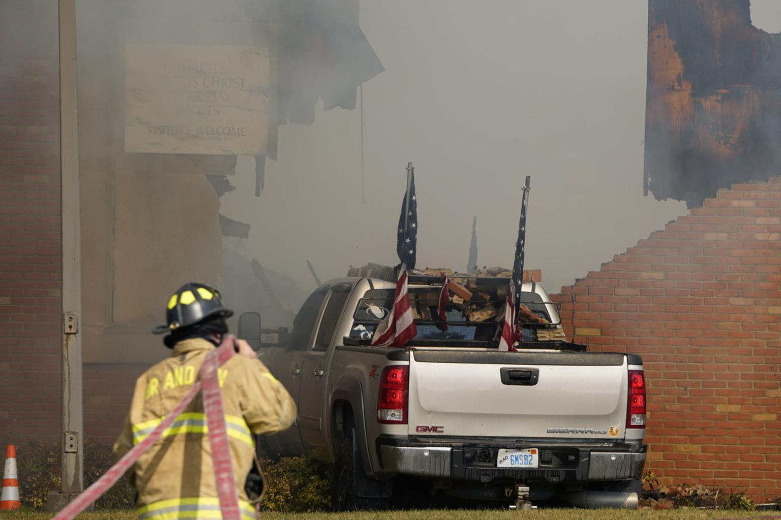Suspect who crashed truck into church, opened fire on congregants, and set fire to the building identified