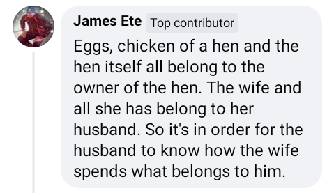 Wives and all they have belong to their husbands - Nigerian man says