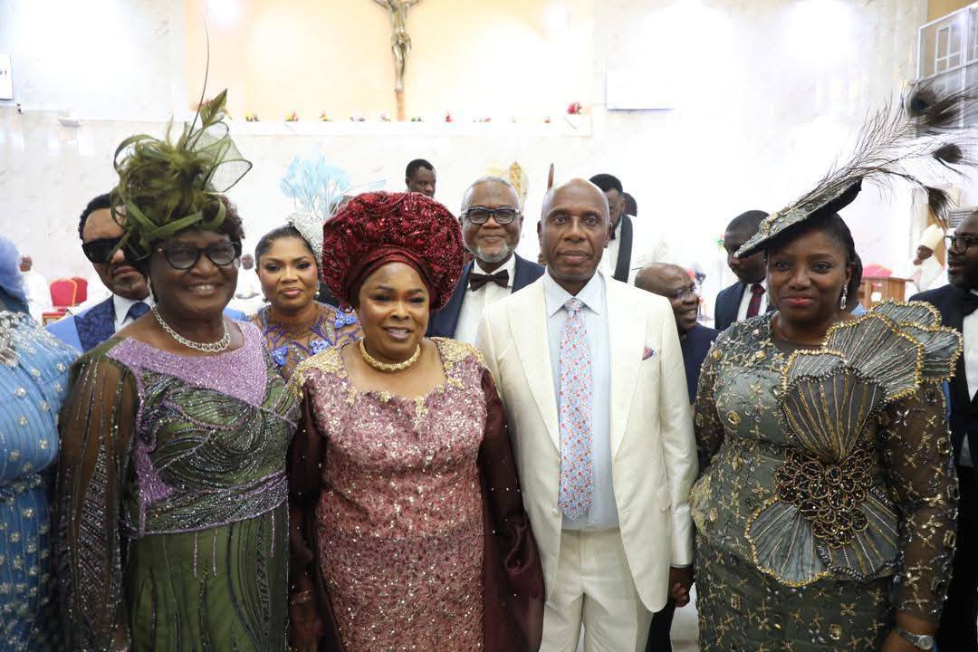 Photos from the white wedding of Rotimi Amaechi
