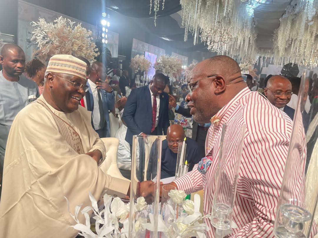 Photos from the white wedding of Rotimi Amaechi