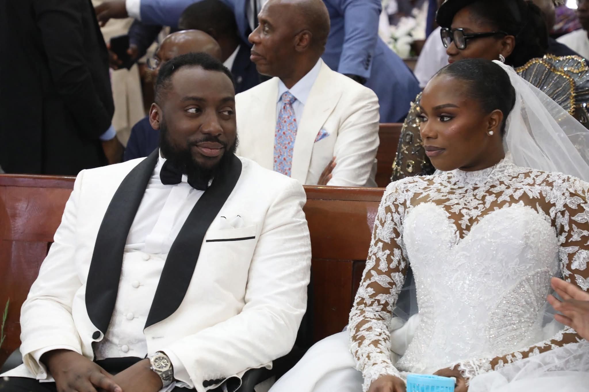 Photos from the white wedding of Rotimi Amaechi