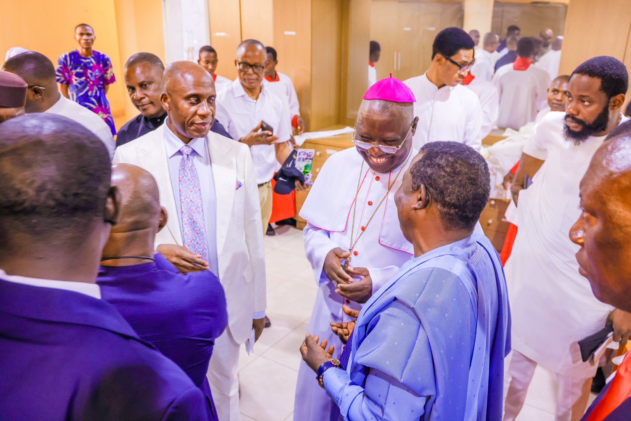 Photos from the white wedding of Rotimi Amaechi